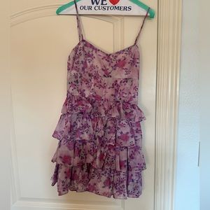 Bardot Adeli Floral Mini Dress, worn once, perfect for homecoming or a brunch!!